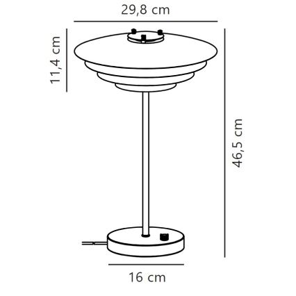 Nordlux - Stona lampa BRETAGNE 1xG9/25W/230V bela