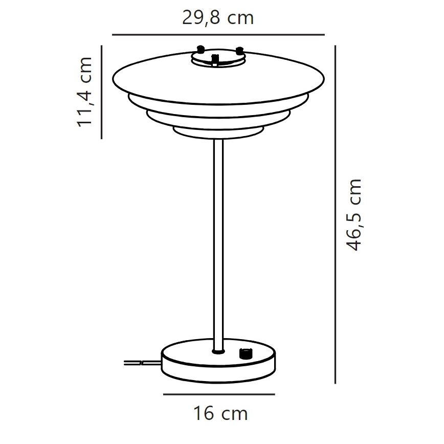 Nordlux - Stona lampa BRETAGNE 1xG9/25W/230V bela
