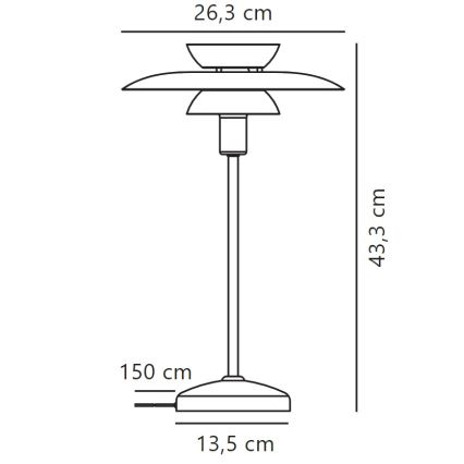 Nordlux - Stona lampa CARMEN 1xE14/25W/230V crno