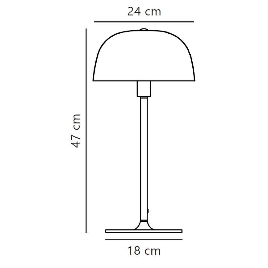 Nordlux - Stona lampa CERA 1xE14/40W/230V zlatna