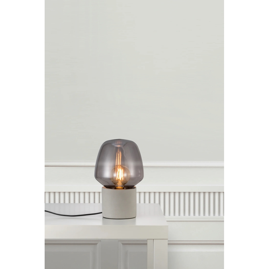 Nordlux - Stona lampa CHRISTINA 1xE27/25W/230V beton/crno