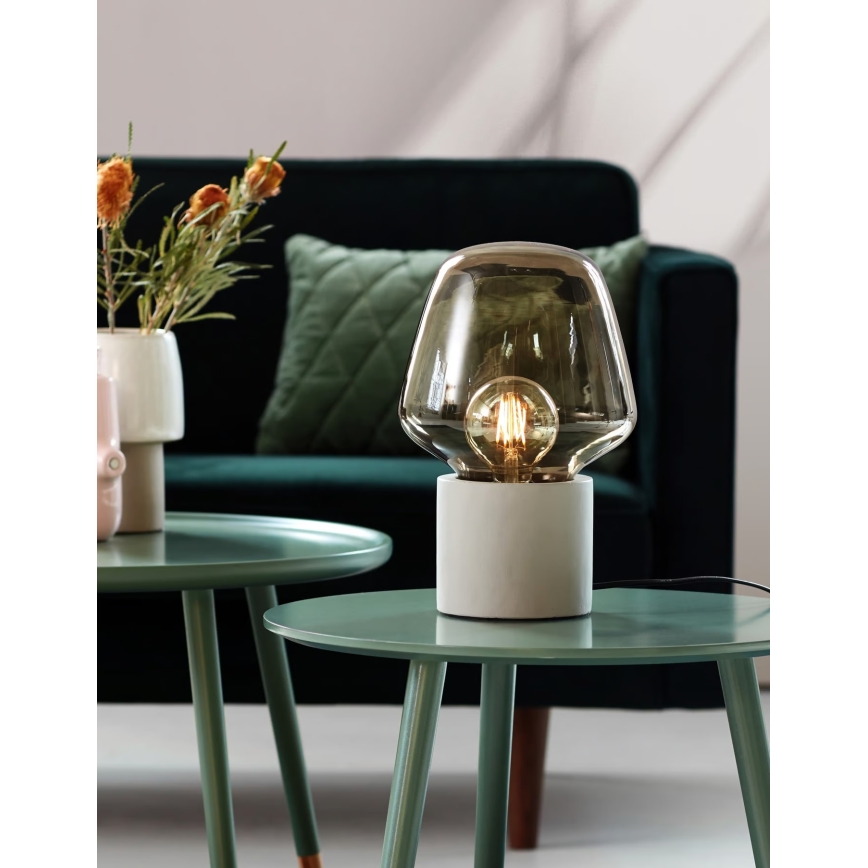 Nordlux - Stona lampa CHRISTINA 1xE27/25W/230V beton/crno