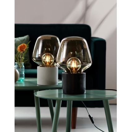 Nordlux - Stona lampa CHRISTINA 1xE27/25W/230V beton/crno