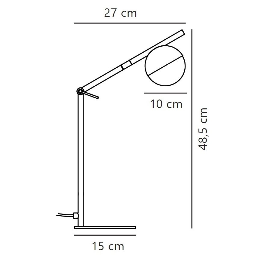 Nordlux - Stona lampa CONTINA 1xG9/5W/230V crno