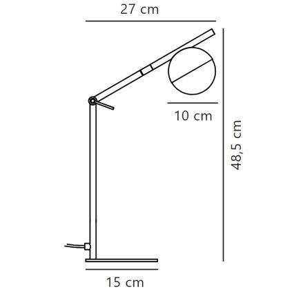 Nordlux - Stona lampa CONTINA 1xG9/5W/230V mesing
