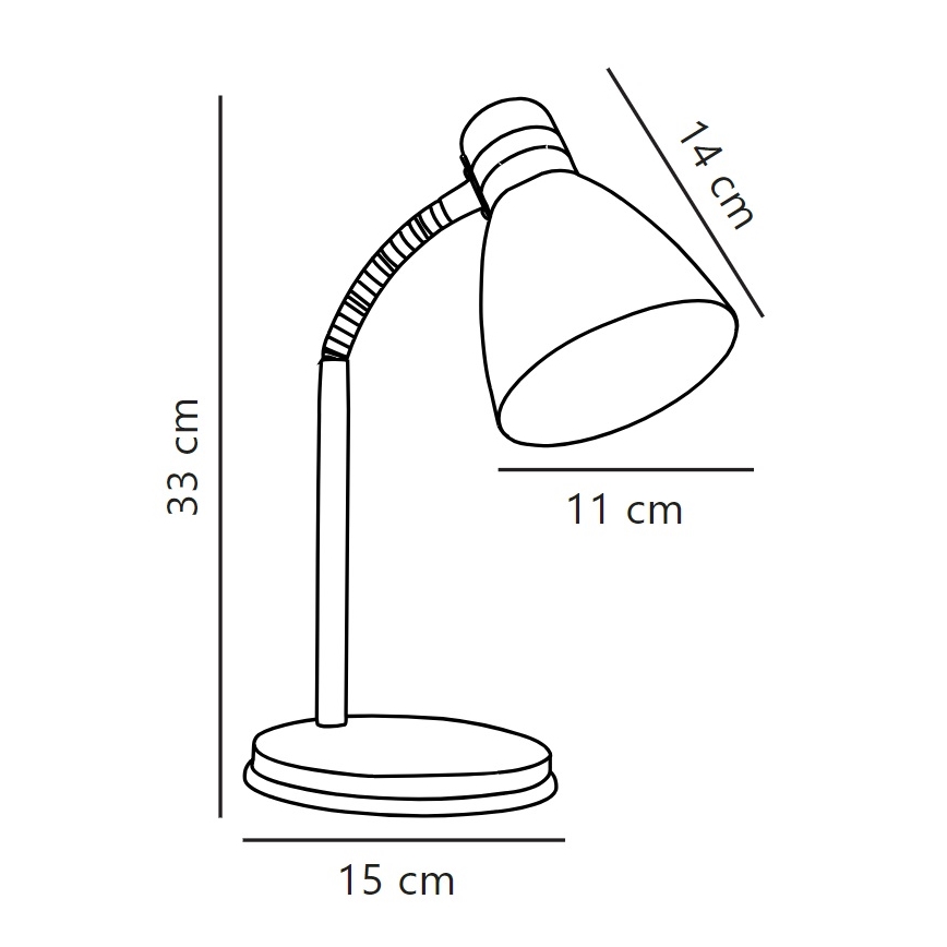 Nordlux - Stona lampa CYCLONE 1xE14/15W/230V bela