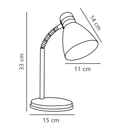 Nordlux - Stona lampa CYCLONE 1xE14/15W/230V crno