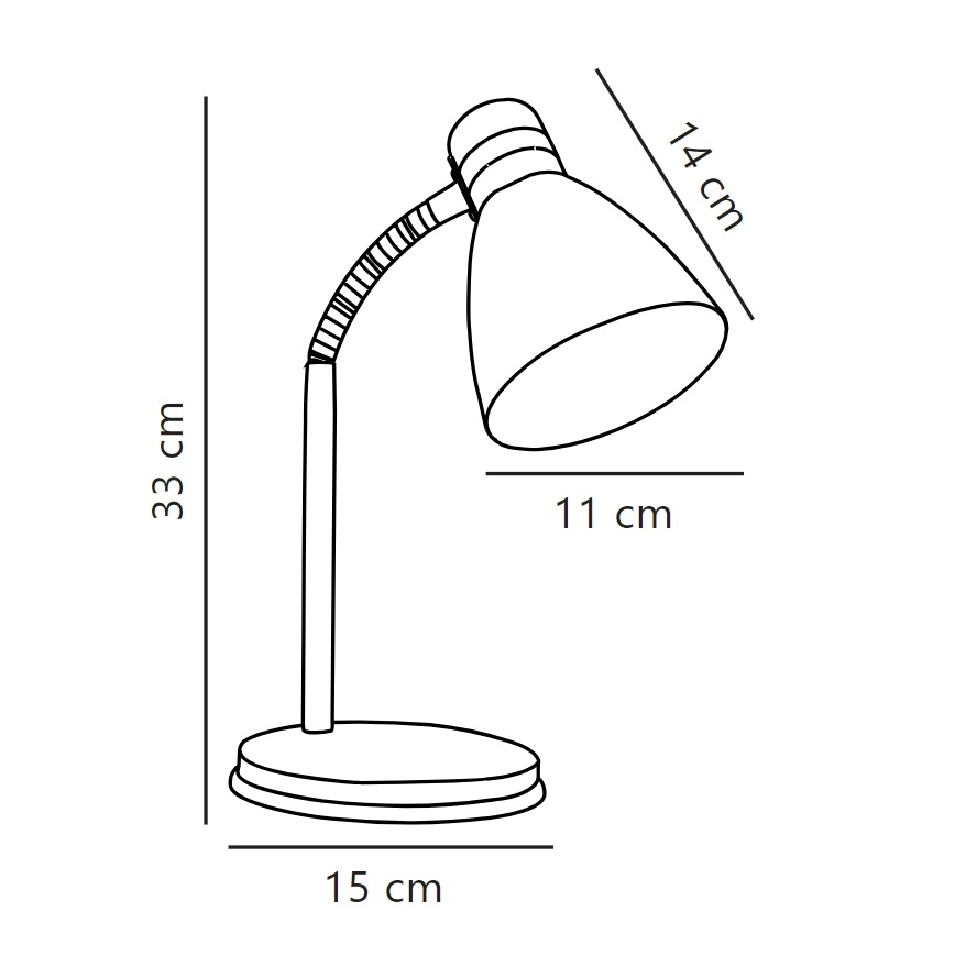 Nordlux - Stona lampa CYCLONE 1xE14/15W/230V crno