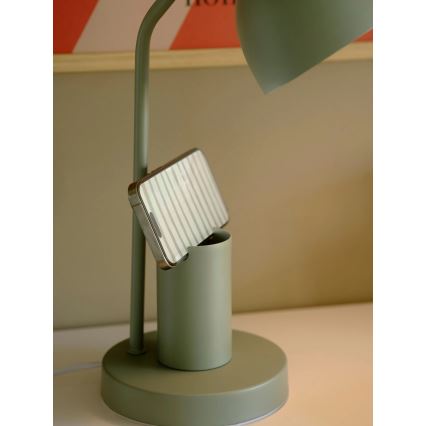 Nordlux - Stona lampa DEVONE 1xE27/15W/230V zelena
