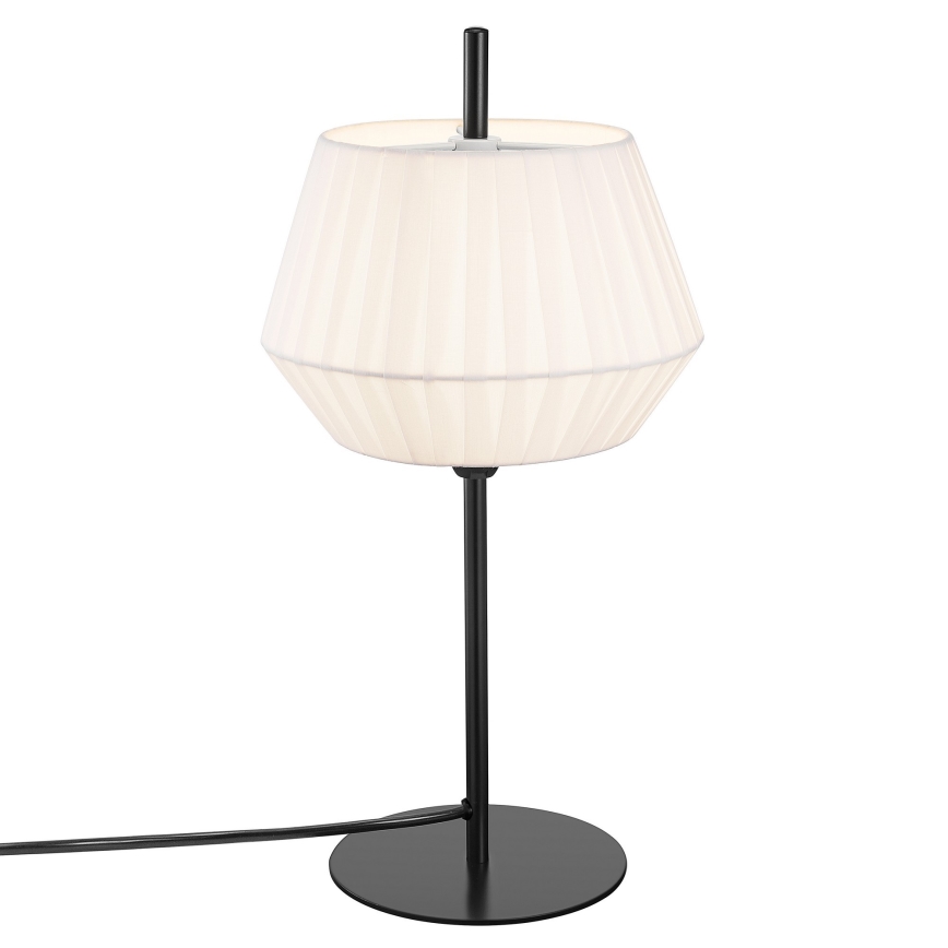 Nordlux - Stona lampa DICTE 1xE14/40W/230V bela/crno