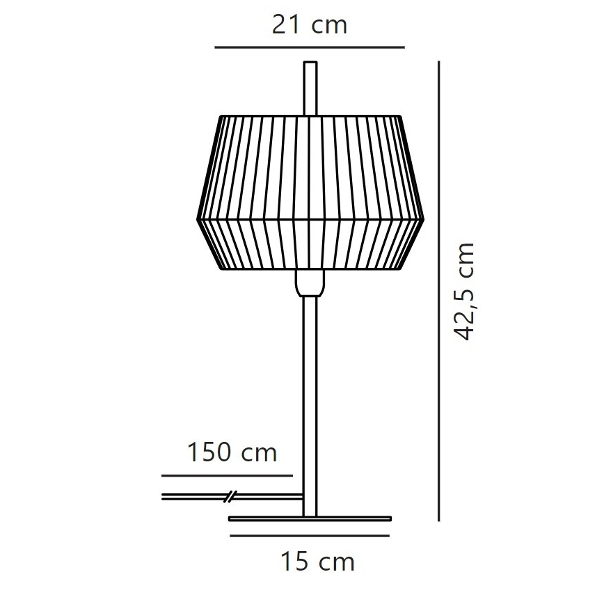 Nordlux - Stona lampa DICTE 1xE14/40W/230V bež/crno
