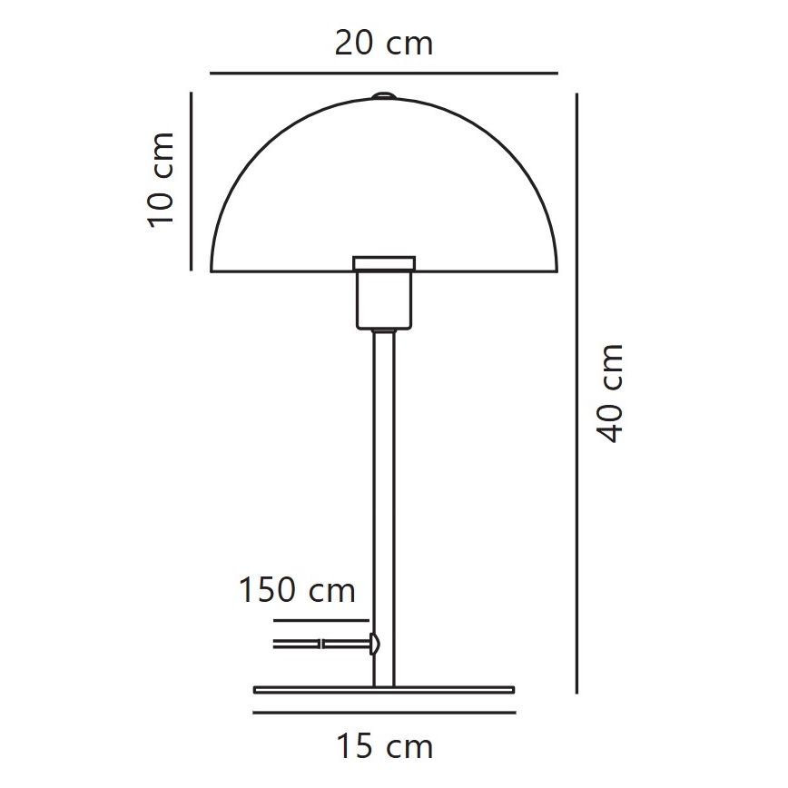 Nordlux - Stona lampa ELLEN 1xE14/40W/230V bela