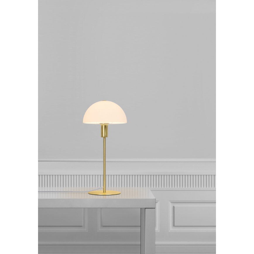 Nordlux - Stona lampa ELLEN 1xE14/40W/230V zlatna/bela
