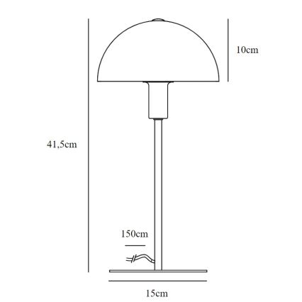 Nordlux - Stona lampa ELLEN 1xE14/40W/230V zlatna/bela