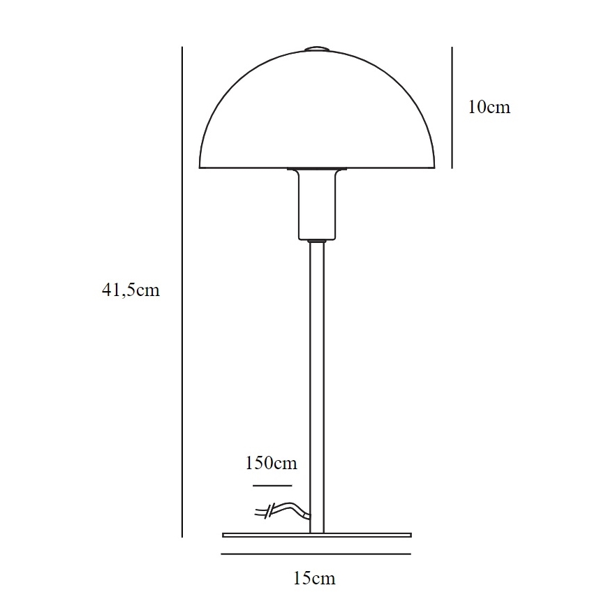 Nordlux - Stona lampa ELLEN 1xE14/40W/230V zlatna/bela