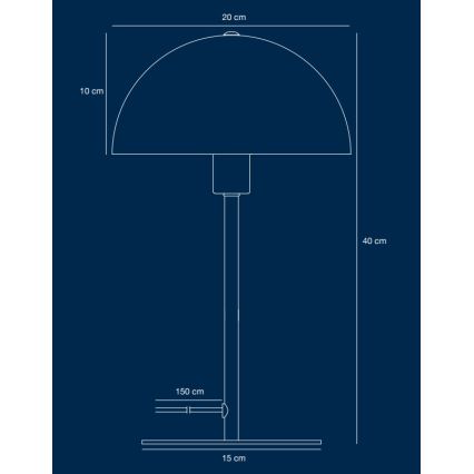 Nordlux - Stona lampa ELLEN 1xE14/40W/230V zlatna/crno