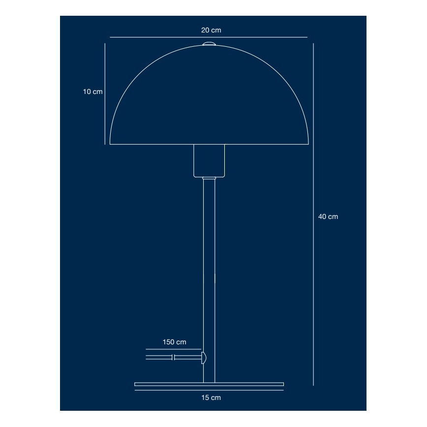 Nordlux - Stona lampa ELLEN 1xE14/40W/230V zlatna/crno