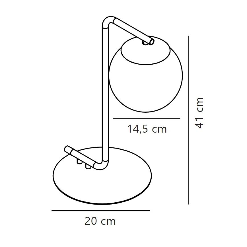 Nordlux - Stona lampa GRANT 1xE14/40W/230V zlatna