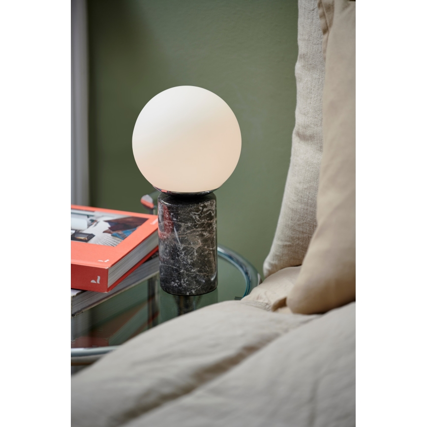 Nordlux - Stona lampa LILLY 1xE14/25W/230V mermer/sivo
