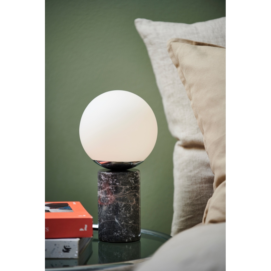Nordlux - Stona lampa LILLY 1xE14/25W/230V mermer/sivo