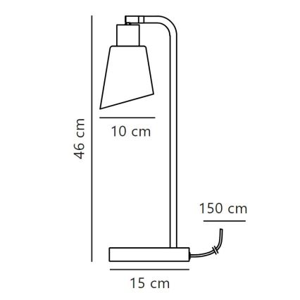 Nordlux - Stona lampa MOLLI 1xE14/25W/230V