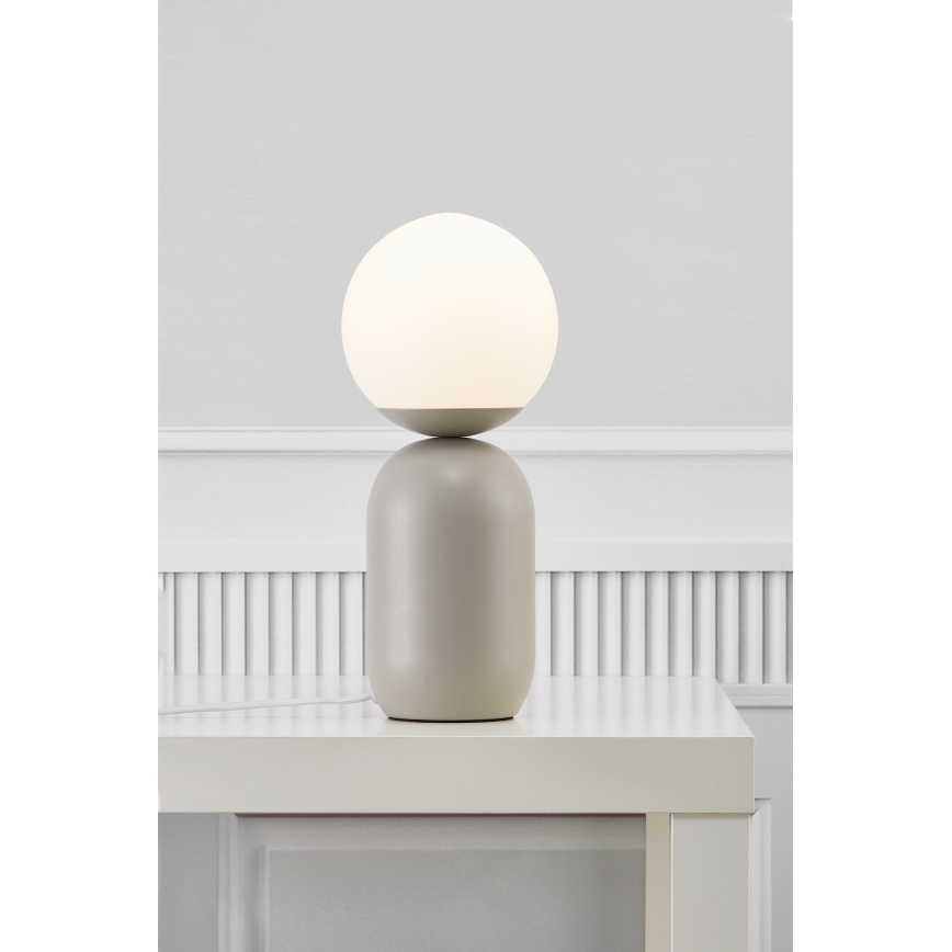 Nordlux - Stona lampa NOTTI 1xE14/25W/230V sivo