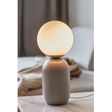 Nordlux - Stona lampa NOTTI 1xE14/25W/230V sivo