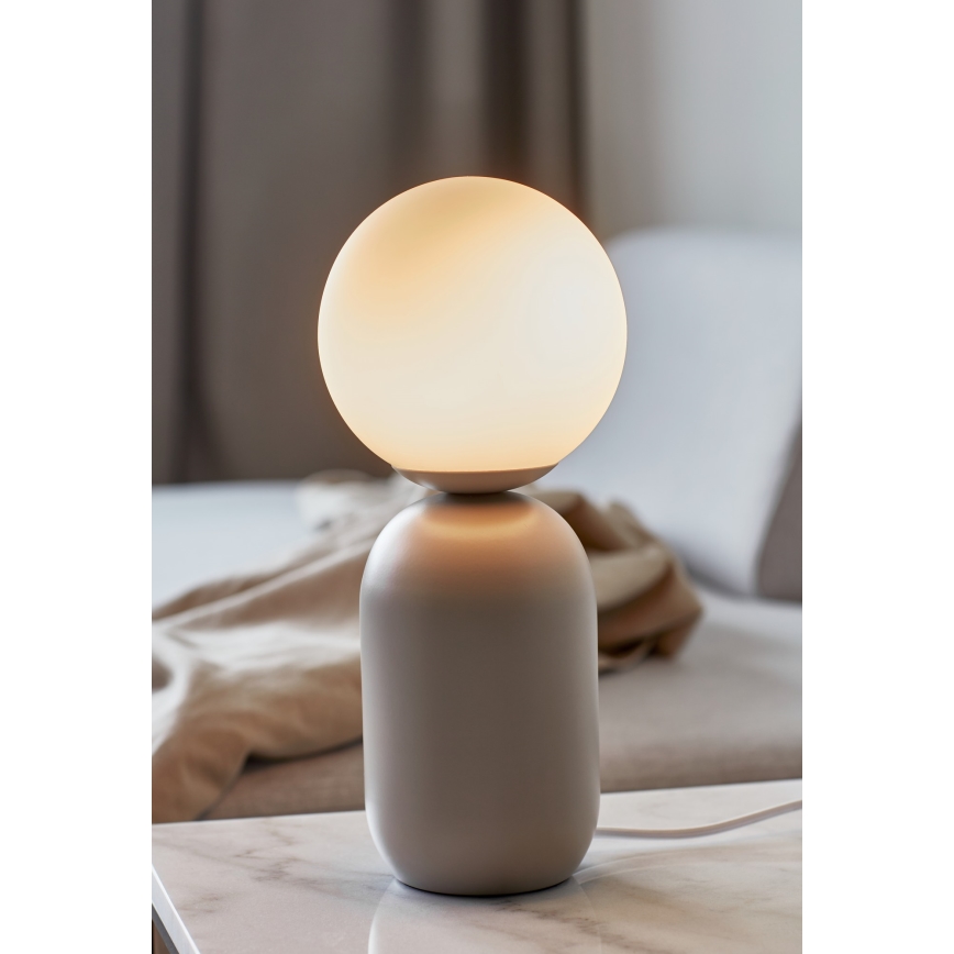 Nordlux - Stona lampa NOTTI 1xE14/25W/230V sivo