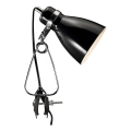 Nordlux - Stona lampa sa štipaljkom CYCLONE 1xE14/15W/230V crno