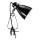 Nordlux - Stona lampa sa štipaljkom CYCLONE 1xE14/15W/230V crno