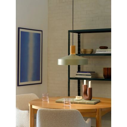 Nordlux - Viseći luster na sajli ELVAS 1xE27/60W/230V prečnik 37,5 cm zelena