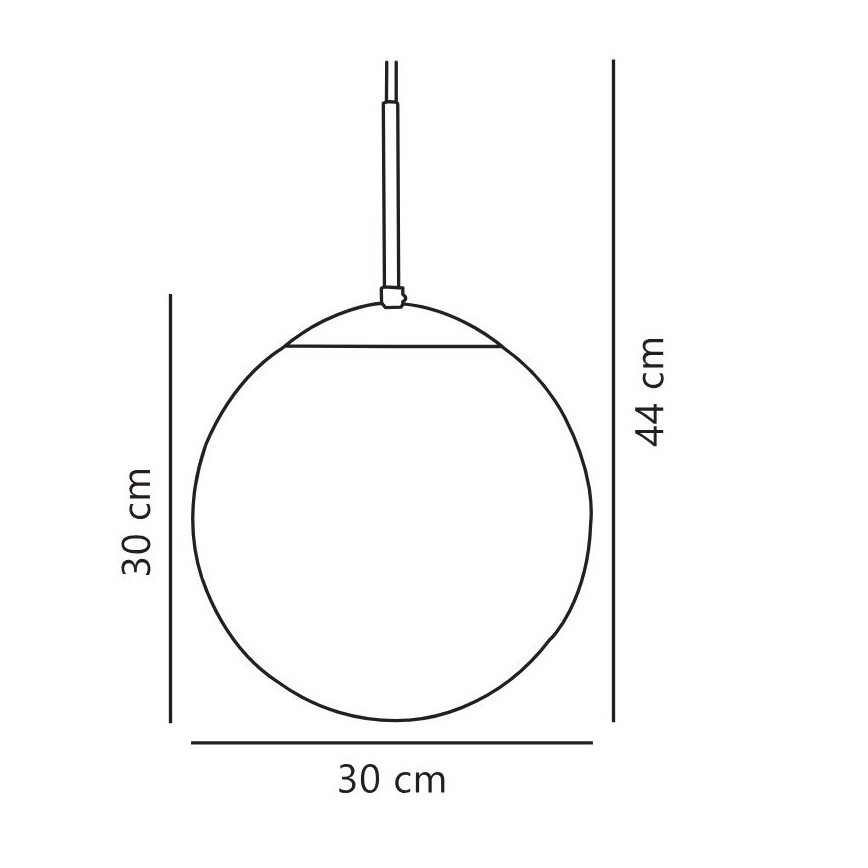 Nordlux - Visilica CAFE na sajli 1xE27/25W/230V Ø 30 cm