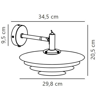 Nordlux - Zidna lampa BRETAGNE 1xG9/25W/230V bela