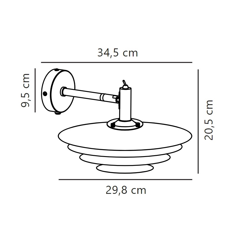 Nordlux - Zidna lampa BRETAGNE 1xG9/25W/230V bela