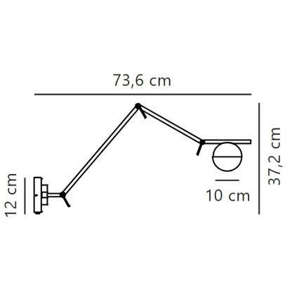 Nordlux - Zidna lampa CONTINA 1xG9/5W/230V crno