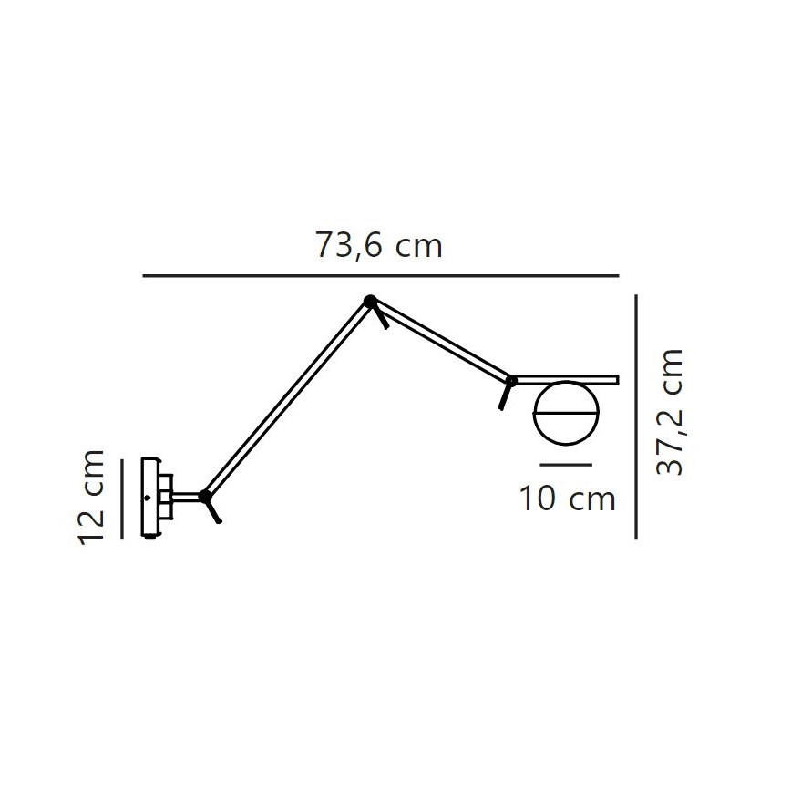 Nordlux - Zidna lampa CONTINA 1xG9/5W/230V crno