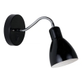 Nordlux - Zidna lampa CYCLONE 1xE14/15W/230V crna