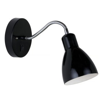 Nordlux - Zidna lampa CYCLONE 1xE14/15W/230V crna