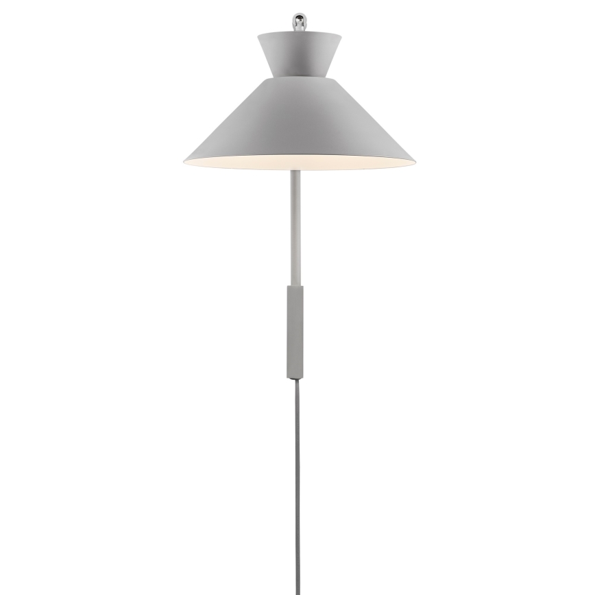 Nordlux - Zidna lampa DIAL 1xE27/40W/230V sivo