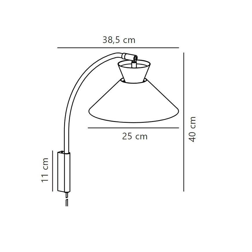Nordlux - Zidna lampa DIAL 1xE27/40W/230V sivo