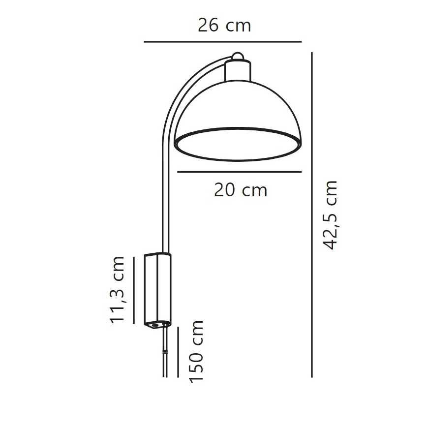 Nordlux - Zidna lampa ELLEN 1xE14/40W/230V sjajni hrom
