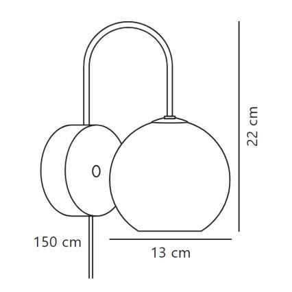Nordlux - Zidna lampa FRANCA 1xE14/40W/230V