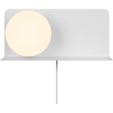 Nordlux - Zidna lampa sa policom LILIBETH 1xE14/25W/230V bela