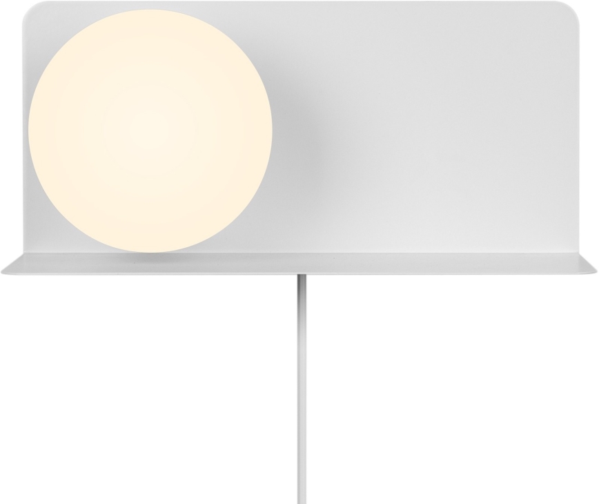 Nordlux - Zidna lampa sa policom LILIBETH 1xE14/25W/230V bela
