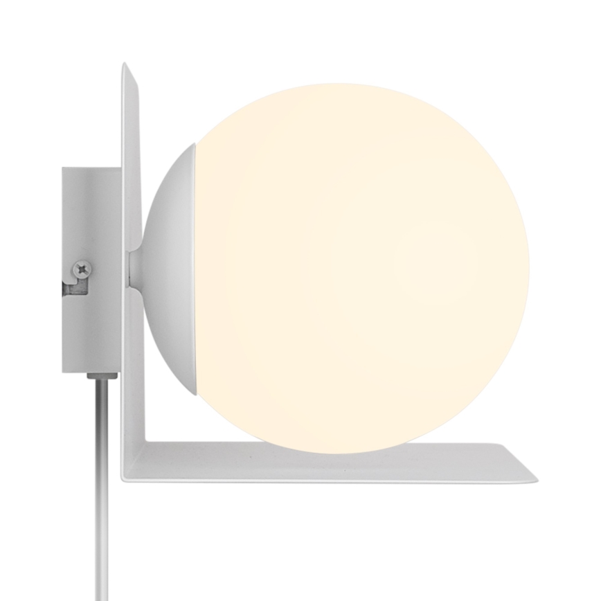 Nordlux - Zidna lampa sa policom LILIBETH 1xE14/25W/230V bela