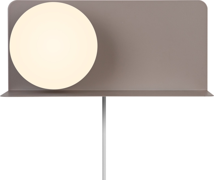 Nordlux - Zidna lampa sa policom LILIBETH 1xE14/25W/230V braon