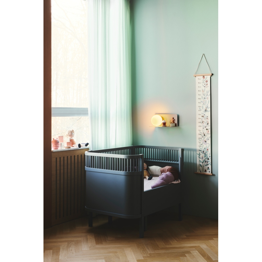 Nordlux - Zidna lampa sa policom LILIBETH 1xE14/25W/230V braon