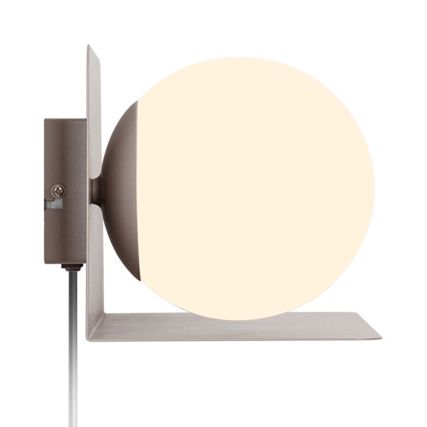 Nordlux - Zidna lampa sa policom LILIBETH 1xE14/25W/230V braon