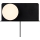Nordlux - Zidna lampa sa policom LILIBETH 1xE14/25W/230V crno