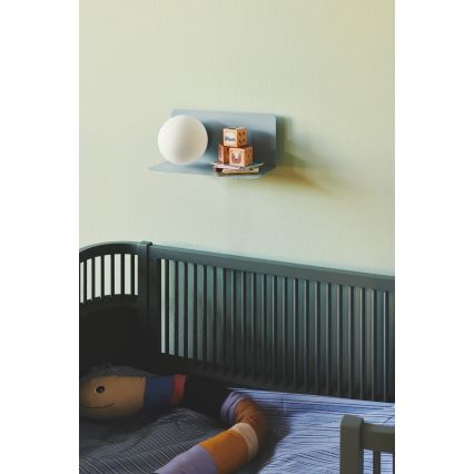 Nordlux - Zidna lampa sa policom LILIBETH 1xE14/25W/230V plava